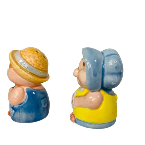 Enesco Pig Salt Pepper Shaker Set VTG Kitsch Farmhouse Kitchen Decor Cottagecore - Picture 5 of 13